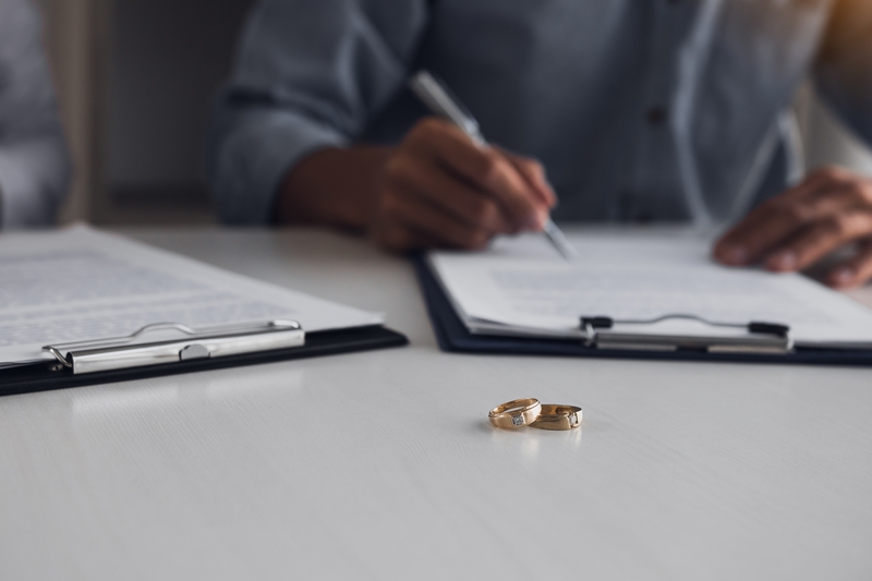 papiers de divorce
